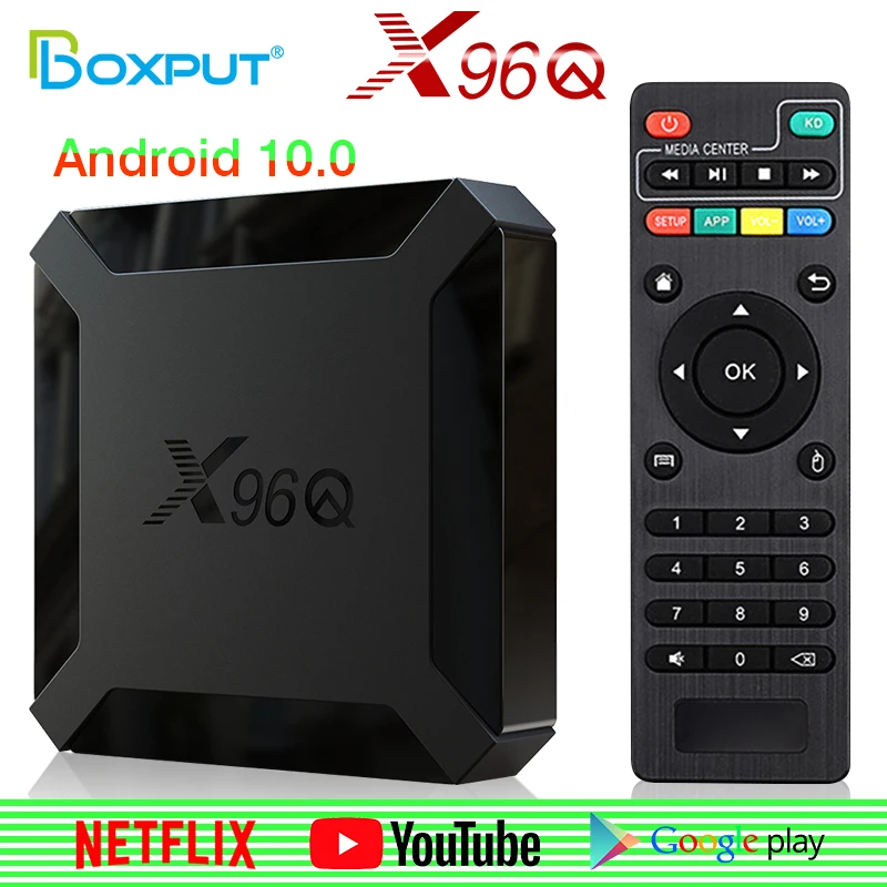 

X96 Q Smart Tv Box Android 10.0 Allwinner H313 Quad Core Cortex A53 Full HD 4K Media Player Set top android tv box