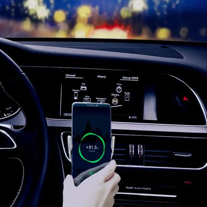 Автоматическое зажимное автомобильное беспроводное зарядное устройство для Xiaomi