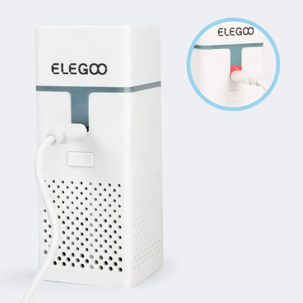 ELEGOO очиститель воздуха с активным углем 5 в 1 а 2000 мАч USB заряженный мини-фильтр для