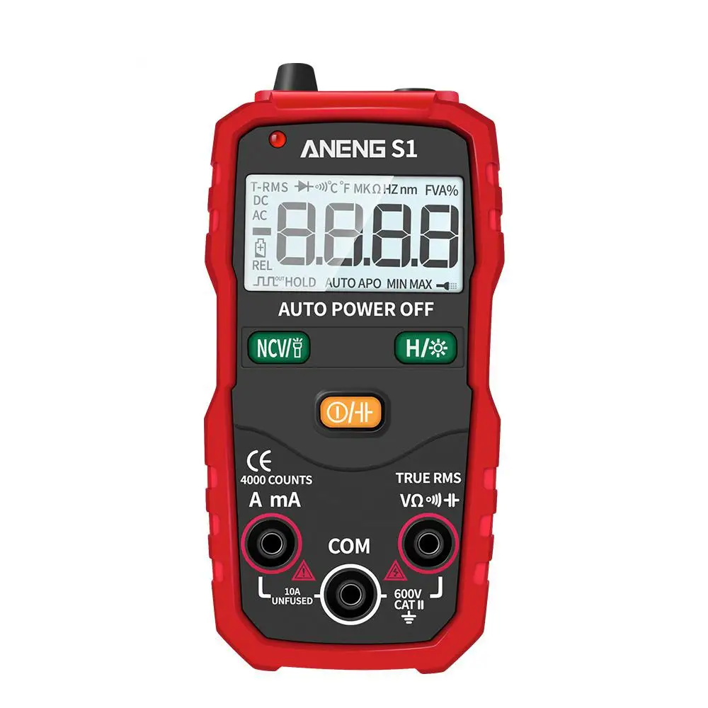 

ANENG S1 Digital Multimeter True RMS Auto Range Professional LCD automatic Smart Multimeters Voltage Ammeter Tester