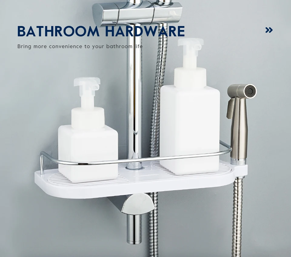 Bathroom shower faucet accessories Shelves for shower faucet bath