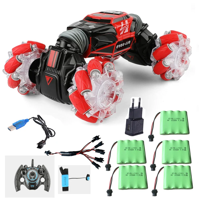 4WD RC трюк автомобиль часы жестовой Датчик управления деформируемый электрический RC Дрифт автомобиль трансформатор игрушки Детские подарки с светодиодный светильник - Цвет: set5