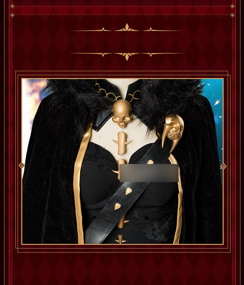VEVEFHUANG игра Fate/Grand Order слуга Ereshkigal Irkalla косплей костюм черный Хэллоуин мой Hearo Косплей женское платье униформа