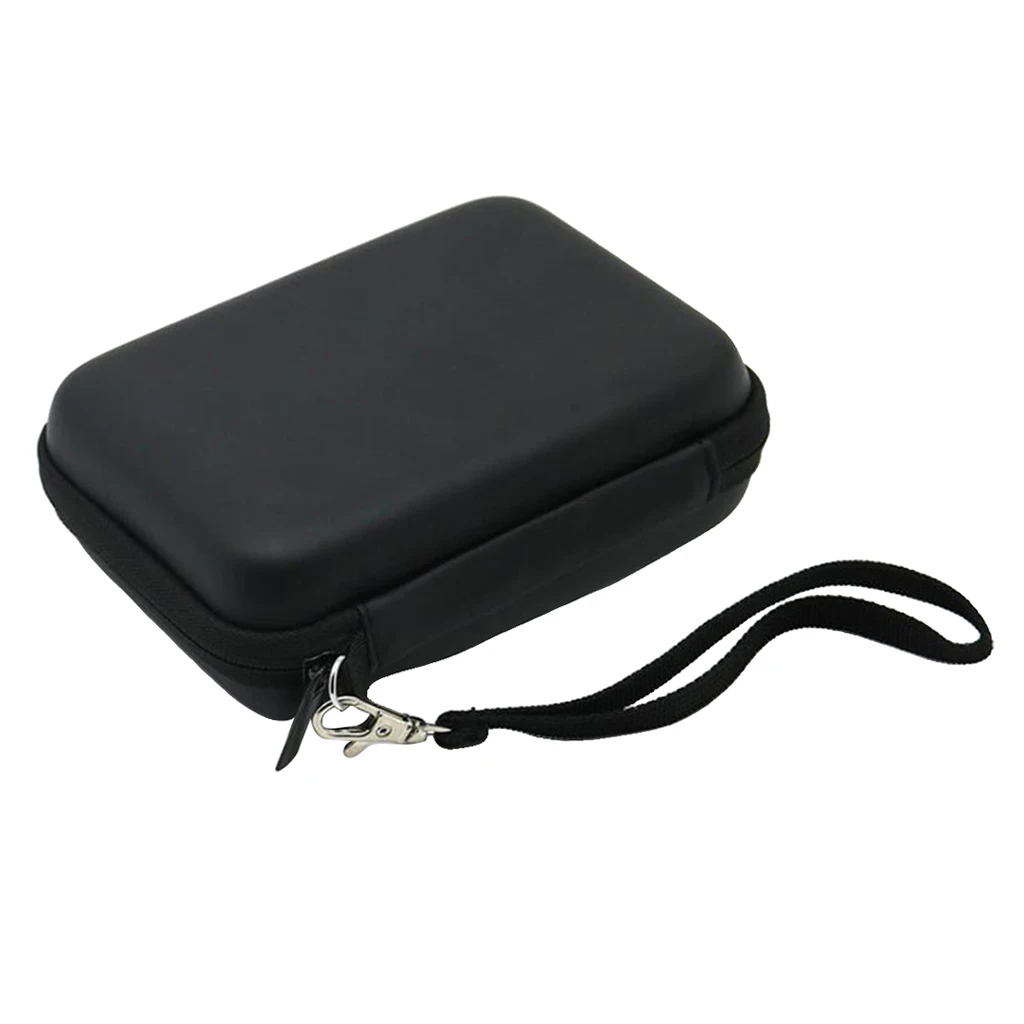Eva Hard Protective Bag Travel Case Organizer Holder for Diabetic Supplies Glucose Meter Test Strips Black