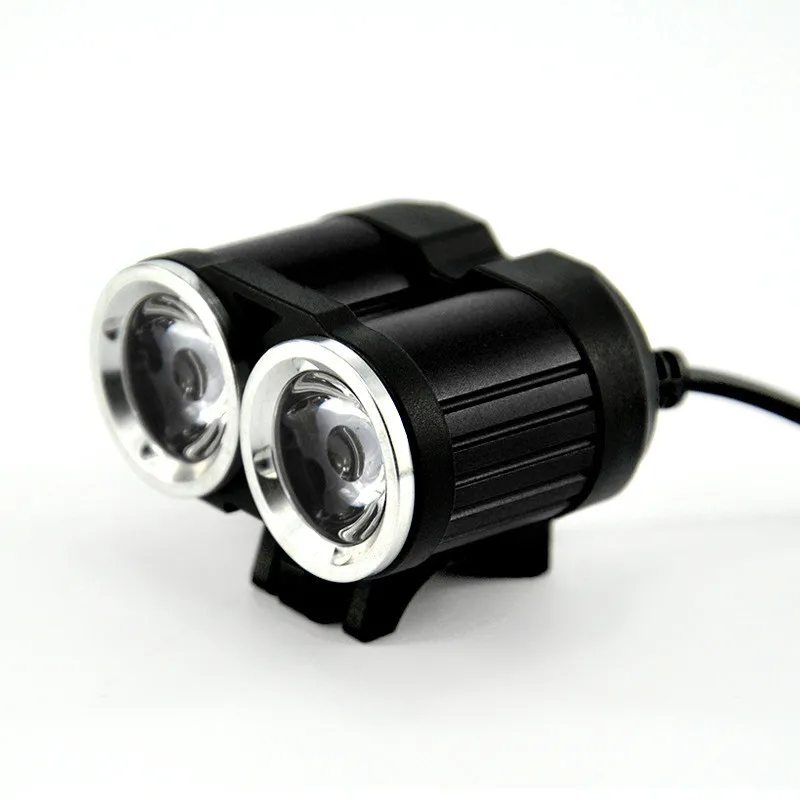 True 2000LM 2 X XM-L T6LED USB Водонепроницаемая лампа для велосипеда, велосипедная фара, фонарик, фонарь для велосипеда