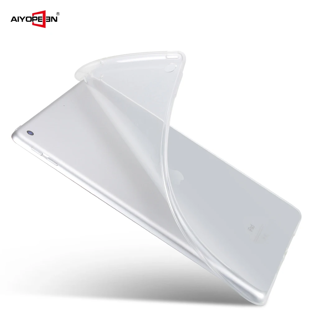 

Soft TPU Case For iPad 9.7 2017 2018, Aiyopeen Silicone Transparent Back Cover Shockproof Case Cover For ipad 9.7 2018