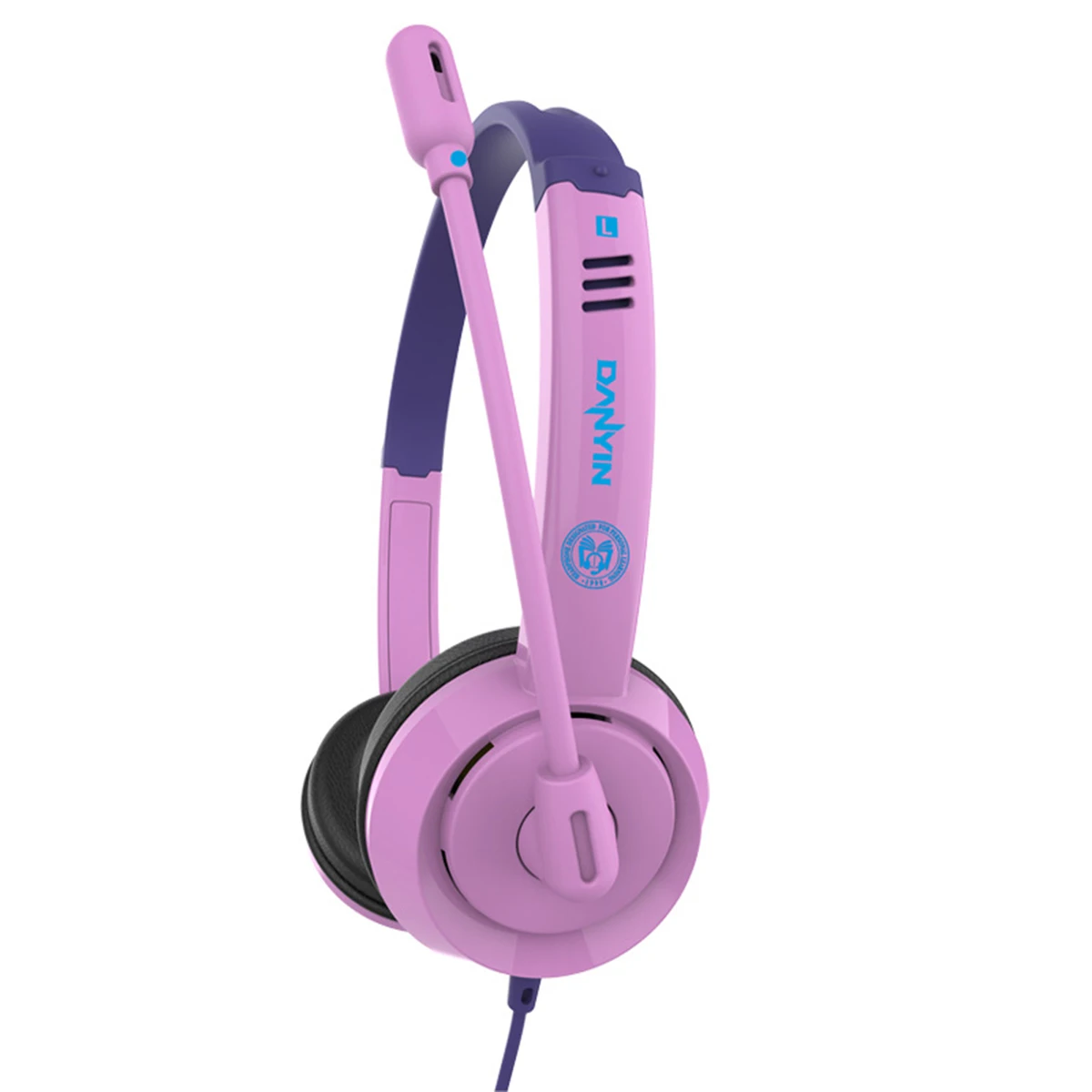 Kids Wired Headphone Over Ear Headset 3 5mm Plug Computer Cellphone Earphone With Mic For Online Course Portable Audio Video