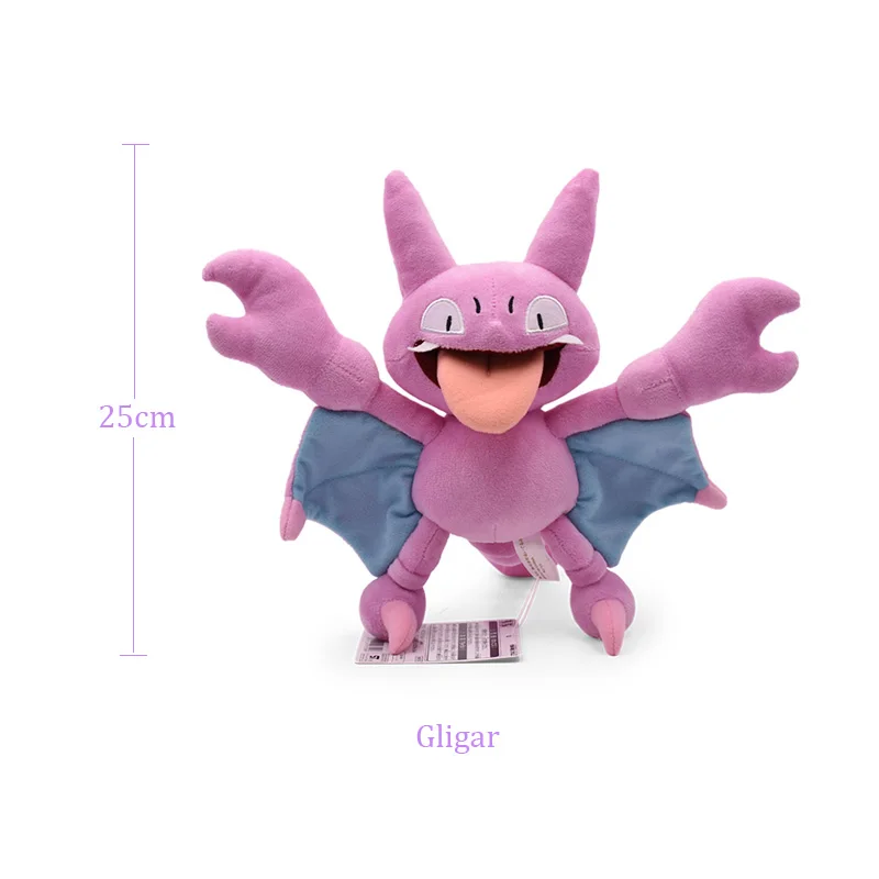 25 40 см Zeraora Gligar Tauros Quagsire Cranidos плюшевая Рождественская кукла на день рождения
