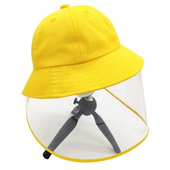 

Kids Anti-spitting Powder Wind Sand Mask Anti-UV Multi-function Protective Cap Dustproof Protective Hat Eye Protection Windproof