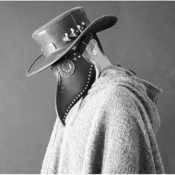 

Steampunk Helmets Hand Leather Pattern Drawing Western Cowboy Hat Leather Pattern Drawing Diy