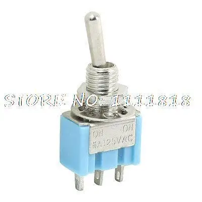 

AC250V 6A 3Pin Wobble Level Control SPDT Self Locking Toggle Switch Blue