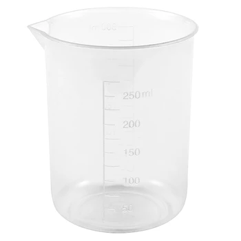 

Clear White Plastic 250mL Measuring Cup Beaker for Flour Liquid