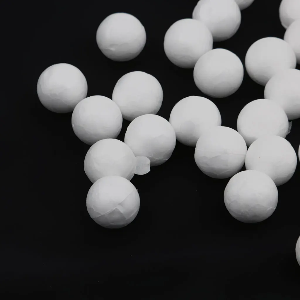 200pcs 10mm Modelling Styrofoam Foam Ball Sphere DIY Decoration Kids Craft