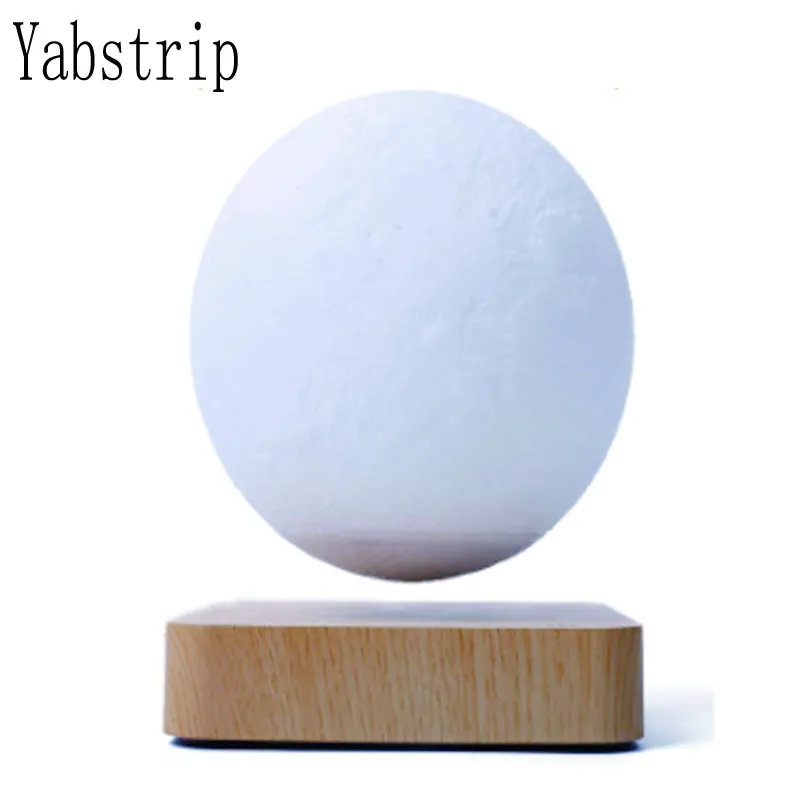 Moon Lamp Creative 3D Magnetic Levitation LED Night Light Rotating Moon Floating Lamp Home Decoration Holiday DIY Fashion Gift