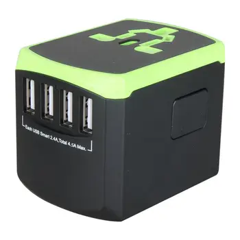 

Universal Power Travel Adapter,International Power Adapter Smart 2.4A 4 USB, European Adapter Converter,Plugs Adapters Europe, C