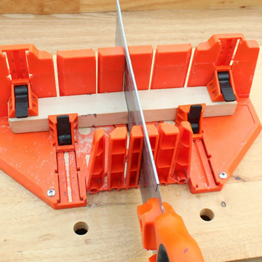 Multi-use Oblique Clamping Miter Box Different Angle Saw Box Adjustable Backsaw Woodworking Tool For Wood Cutting
