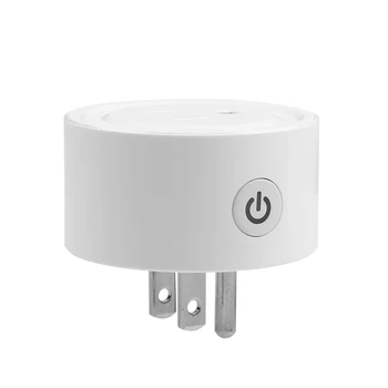 

Smart Mini Socket Wifi Plug Wi-Fi App Remote Control Wireless Timer with ON/OFF Switch for Electrical Appliance Compatible Home