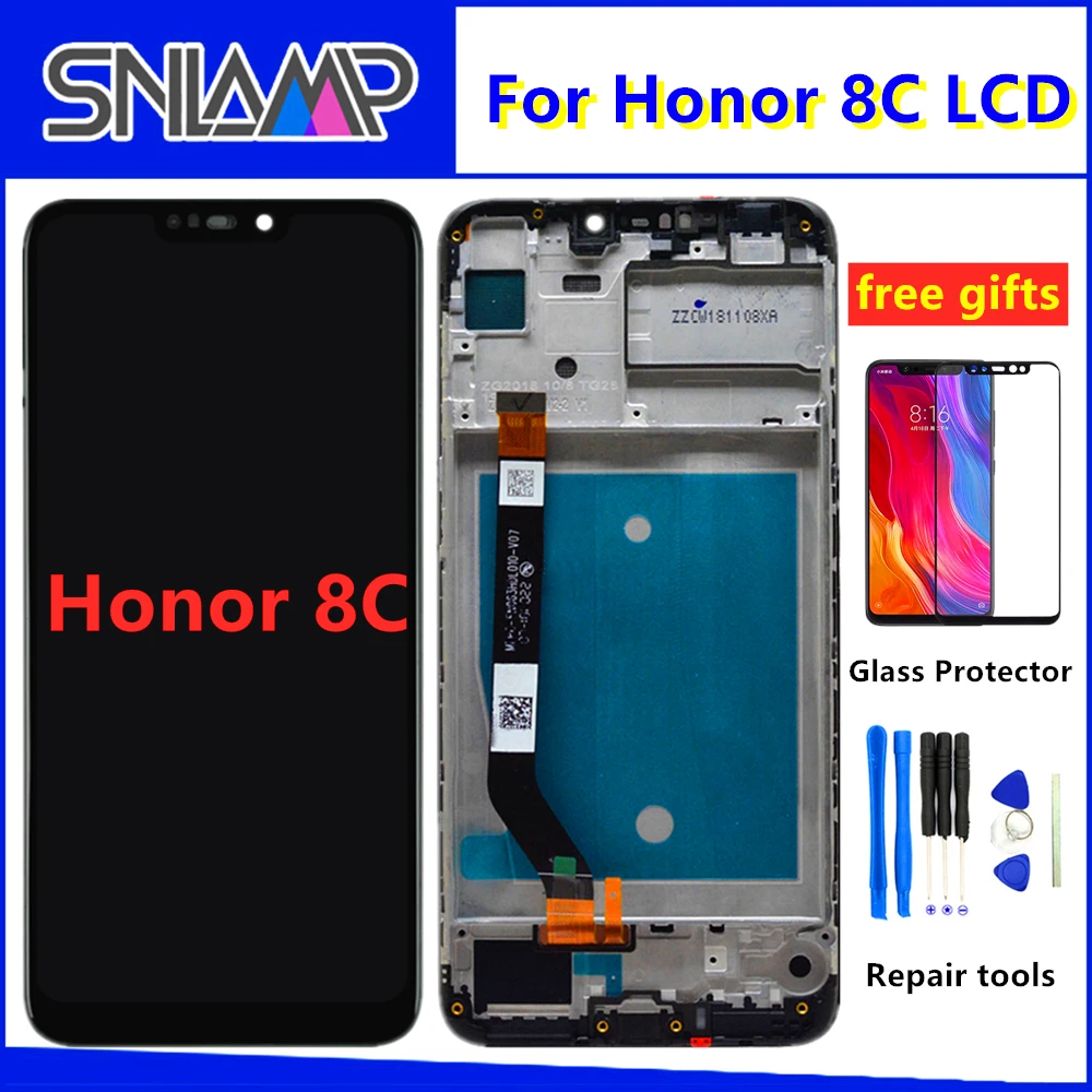 

Original 6.26''+Frame LCD For Huawei Honor 8C LCD Display Touch Screen Digitizer Assembly For Honor Paly 8C BKK-AL10 BKK-L21 LCD