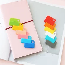 18 set/Lot Color easy clip bookmark Category Folder file memo marker mini paper clips Stationery Office School supplies F728
