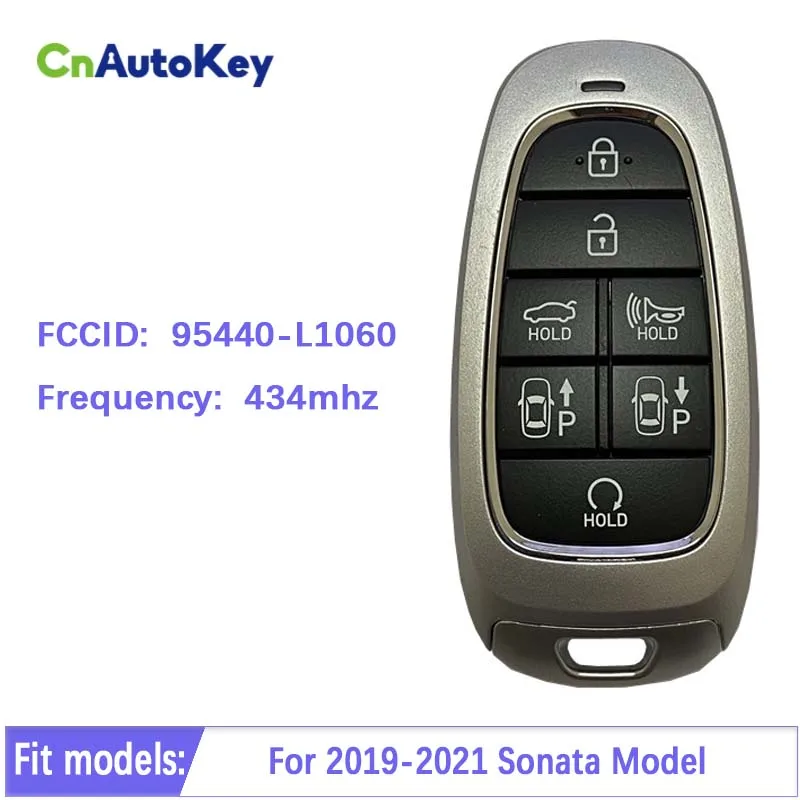 CN020159 FCCID TQ8-F08-4F28 Original 7 Button Hyundai Smart Key For 2019-2021 Sonata Model With Frequency 433Mhz PN 95440-L1500 |