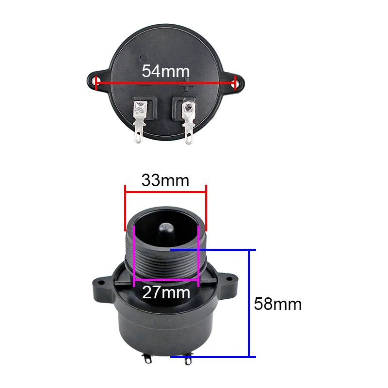 GHXAMP Updated Outdoor Speaker Tweeter With Coil Piezoelectric Ceramic Round Horn Treble Accessories 2K-27KHZ 2PCS