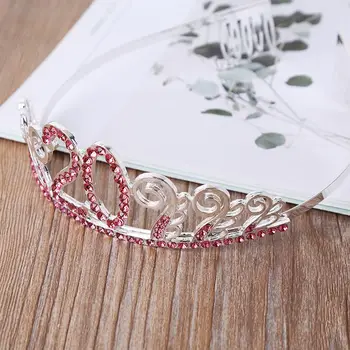 

Bride Crown Popular Rhinestones High-Grade Crown Headdress Wedding Accessories Tiara 20th Birthday Crown Party Favor H4GD