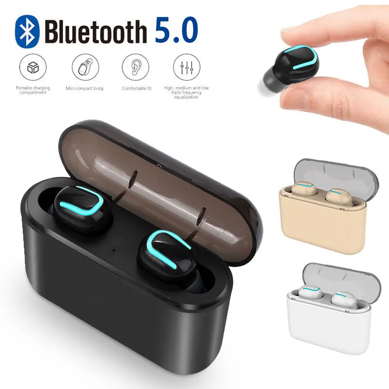 Беспроводные наушники Bluetooth 5 0 TWS Беспроводная bluetooth гарнитура с микрофоном Power Bank