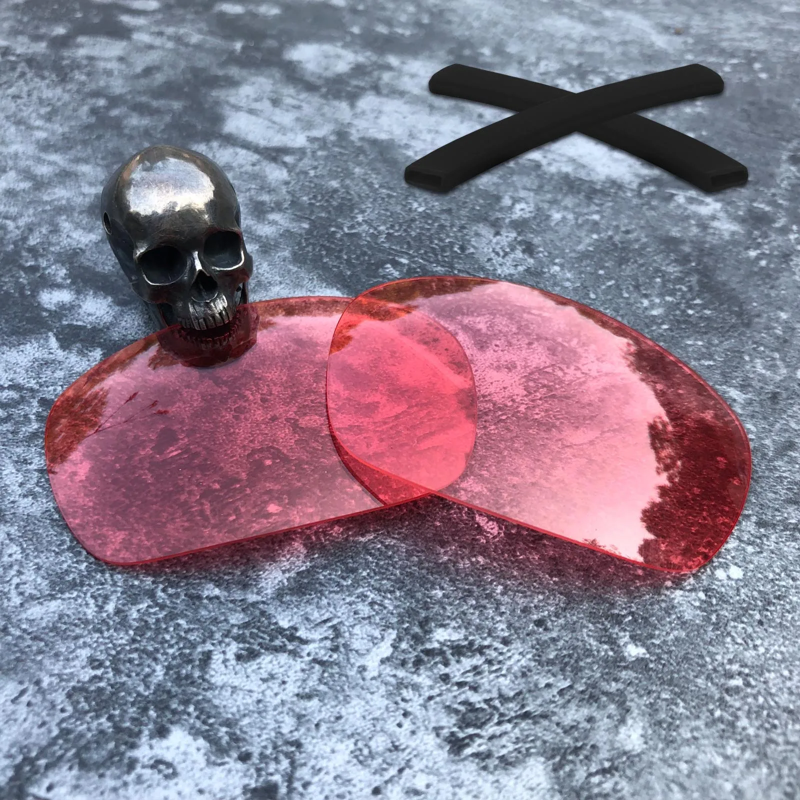 HDPink-NoPolarize-ES Firtox настоящие поляризационные расширенная замена линз и черные носки с ушками для-Oakley Jawbone солнцезащитных очков(срок службы линзы только)-несколько вариантов - Цвет линз: HDPink-NoPolarize-ES