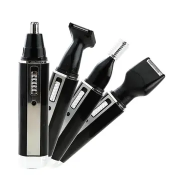

4 in 1 Nose Hair Trimmer Epilator Rechargeable Eyebrow Beard Shaver Razor Kit Compliance with Ergonomic Design Comfort