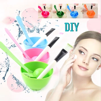 

Face Mask Bowl Set DIY Facial Beauty Makeup Tool With Mixing Bowl Brush Spoon Stick Tool Face Skin Care Reusable Cosmetic Tools