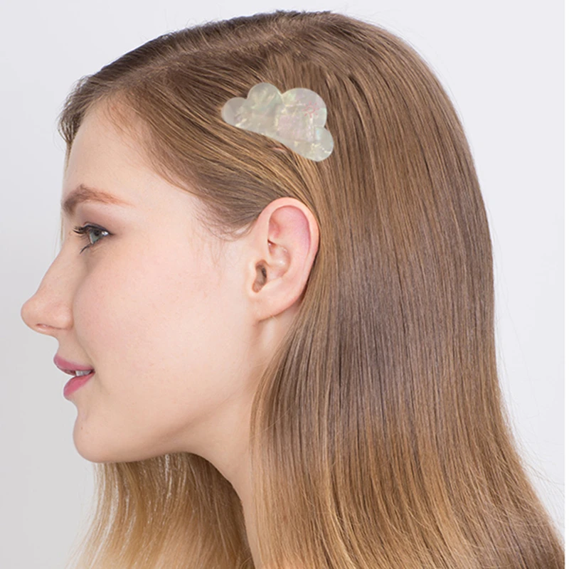 

M MISM 2019 New Shell Hair Clip For Women Fashion Nuage Hairgrips Elegant Girls Shining Hair Accessories Lovely Animal Hairpins