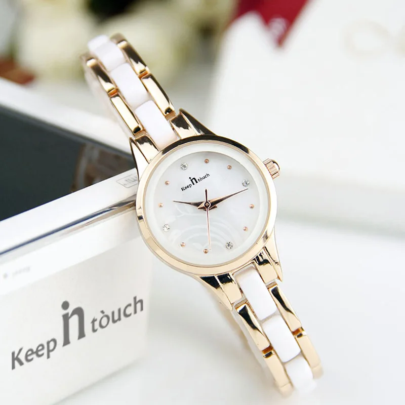 

Keep InTouch Korean-style Fashion Novel Fashion Bracelet Watch WOMEN'S Watch Trend Waterproof Simple Women's Quartz Watch