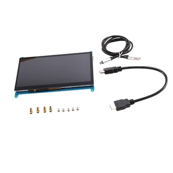 

7 Inch Capacitive Press Screen Full View LCD Display HDMI Display Module 1024x600 for Raspberry Pi 3 2 Model B