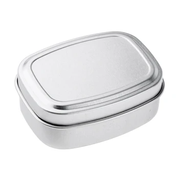 

5x 80ml Square Aluminium Tins Pots Cream Salves Herbs Jars Container Case