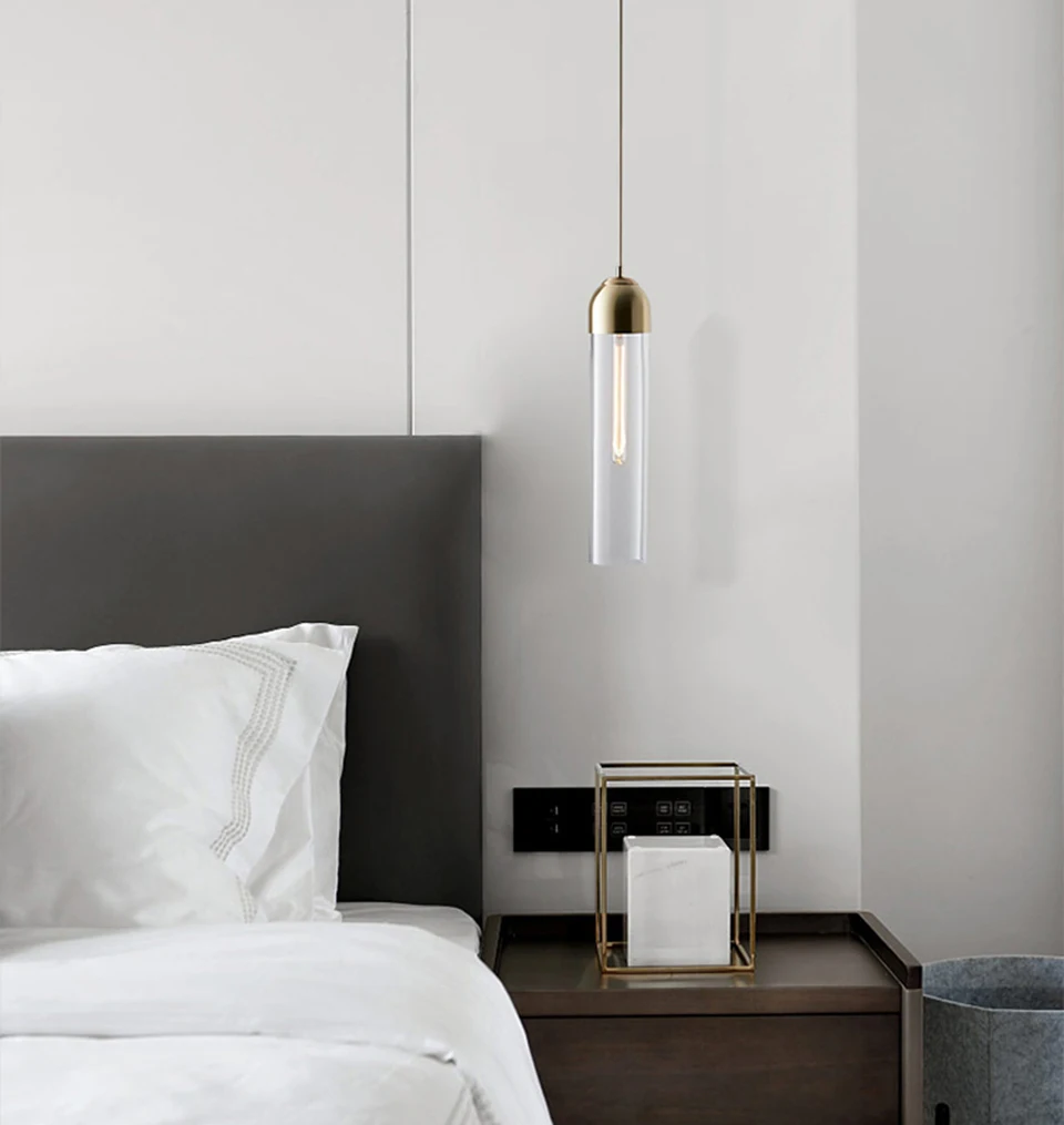 Скандинавский светодиодный подвесной светильник s светильник ing современная стеклянная полоса подвесной светильник для гостиной спальни