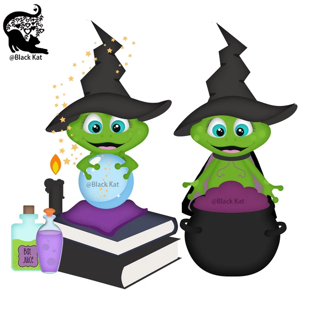 New Halloween Magic Crystal Ball Book Poison Frog Metal Cutting Dies Trick or Treat Witch Dies DIY Scrapbook Gift Card Craft