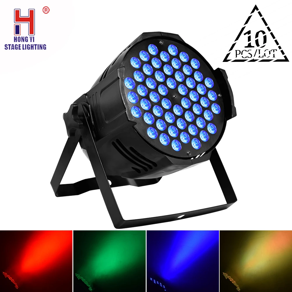 

Par lights 54X3w led dj par stage light RGB DMX512 stage lighting disco projector for wedding party Church 10pcs/lot
