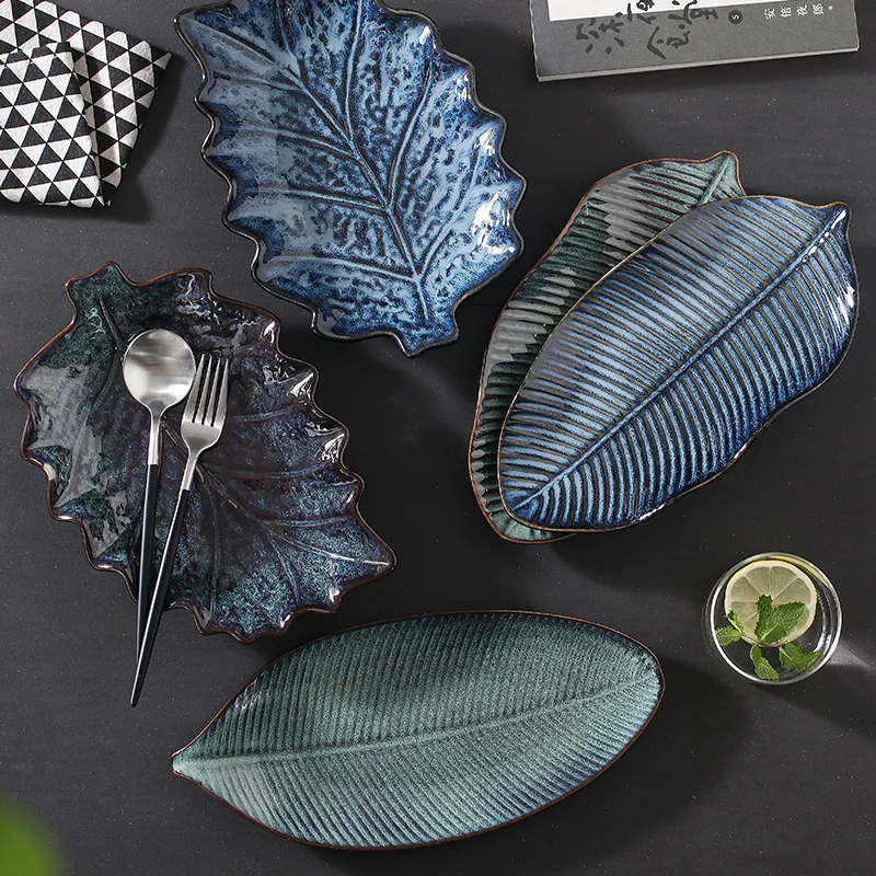 Assiette Vaisselle En C ramique Feuilles Irr guli res Assiettes assiette-vaisselle-en-c-ramique-feuilles-irr-guli-res-assiettes