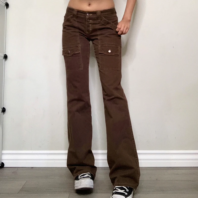 Rockmore Brown Vintage Jeans Women 
