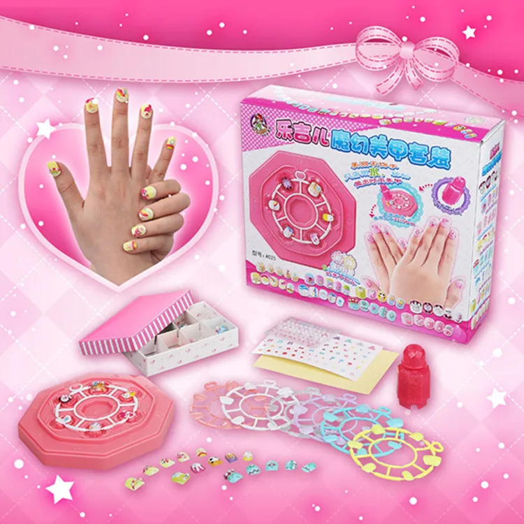 Игрушки A025 Фэнтези маникюрный набор детей DIY наклейка для ногтей с персонажем мультфильма настраиваемые игрушки девушки подарок партии