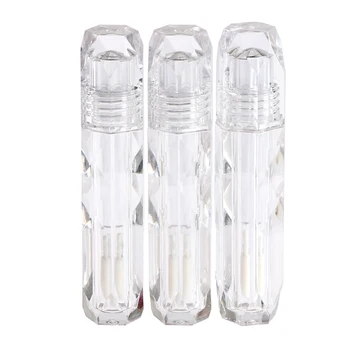 

1/3/5/10PCS Crystal Clear Lip Gloss Tube Empty PETG Diamond Liquid Lipstick Bottle Cosmetic Lipgloss Packaging Container