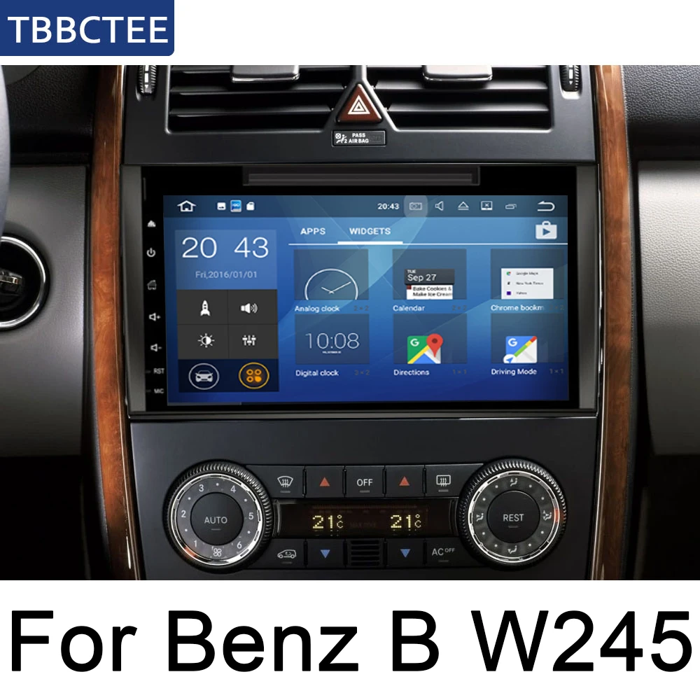 Для Mercedes Benz B Class W245 2005~ 2011 NTG 2 DIN Автомобильный Android 9 gps навигационная мультимедийная система Bluetooth wifi радиоусилитель