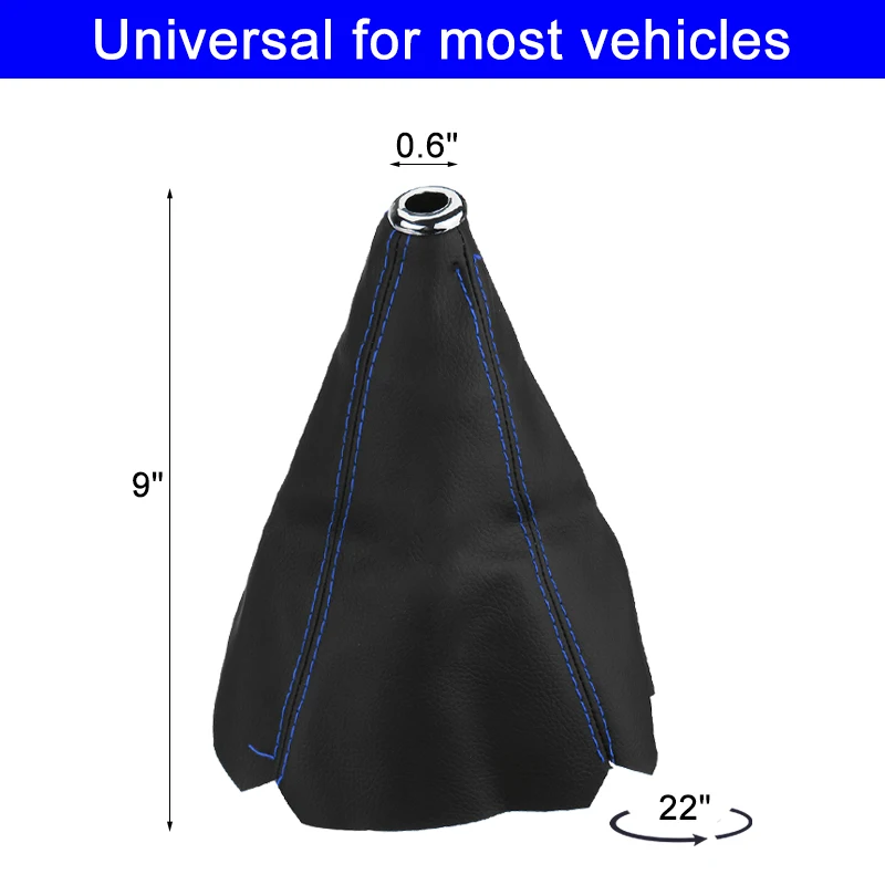 Universal PU Leather Gear Shift Collars Shift Lever Knob Boot Cover Car Manual Gear Knob Gaiter Boot Dust Cover