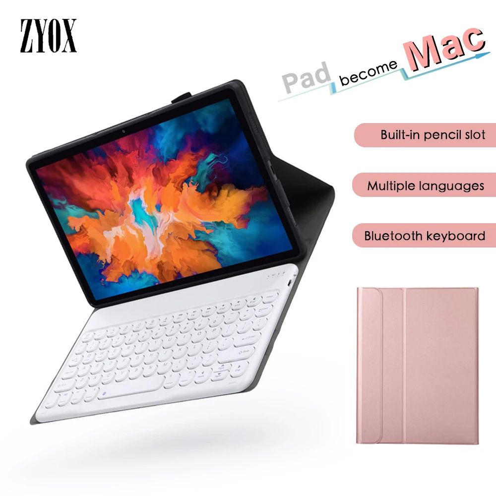 Detachable Tablet Round Keyboard Cover For Lenovo M10 Plus 10.3 X606F Tab HD 2nd Gen X306F TB-X605F Protect Case FHD REL | Компьютеры и