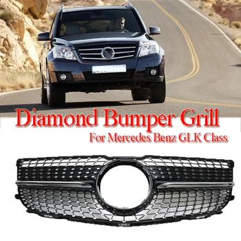 

Diamond Style Front Bumper Grille Racing Grills Mask Cover For Mercedes Benz GLK Class X204 GLK250 GLK300 GLK350 13-15