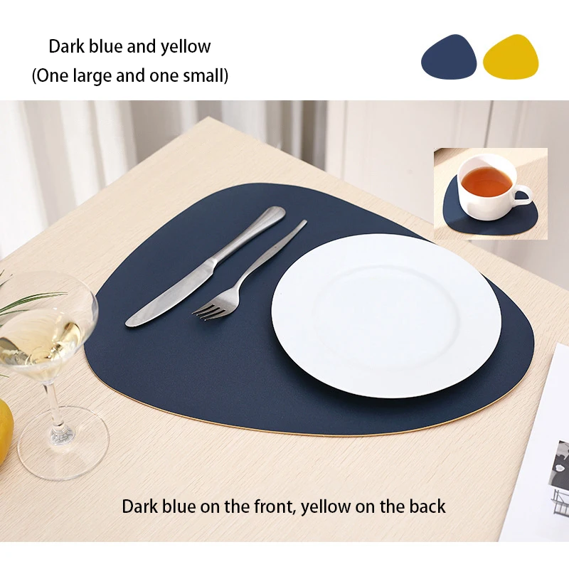 dark blue and yellow