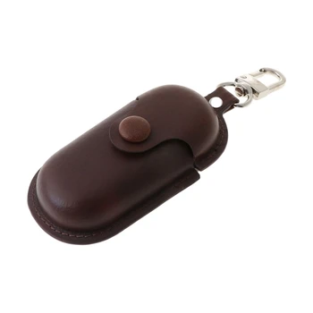 

Leather Earphone Case Protective Cover with Keychain for Hua-wei Freebuds 3i R2JB