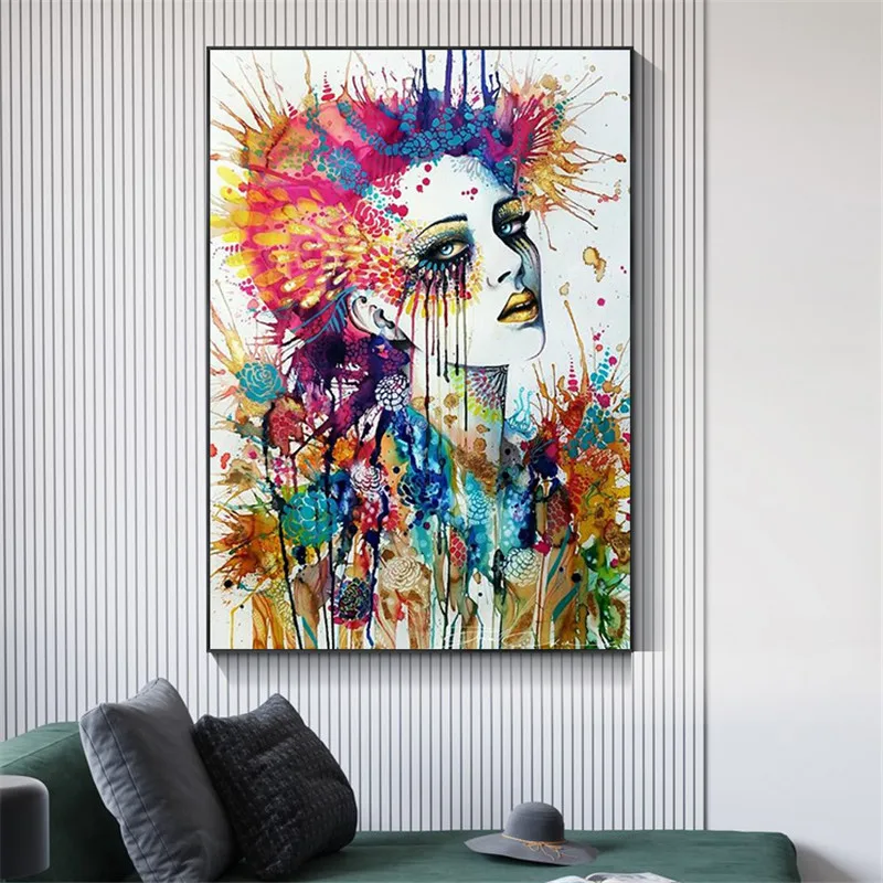 

Abstract Gold Lips Girls Canvas Paintings On the Wall Art Posters And Prints Nordic Art Inspiring Pictures For Living Room Decor