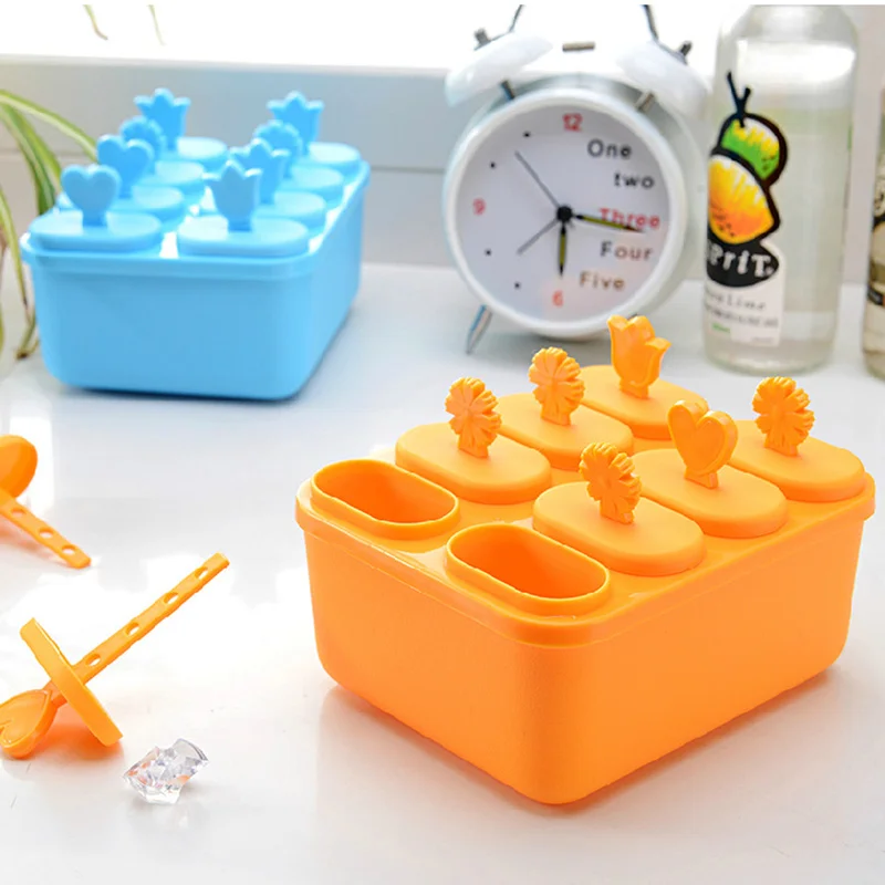 

Popsicle Molds Ice Pop Molds Popsicle Maker Kids DIY Homemade Ice Cream Container Ice Lolly Holder Molds with Popsicle Skewers