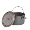 Widesea Camping Tableware Titanium Cookware set tourism cauldron Outdoor Cooking Pot Picnic Kitchen Hiking Trekking ► Photo 2/6